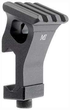 Picture of Midwest Industries Mount, Picatinny Offset Rail at 22.5 Degrees (1 O'clock) Position, Black MI-R22.5