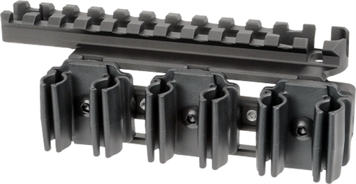 Picture of Midwest Industries Optic Rail Side Saddle, Fits Smith & Wesson Model 1854, Matte Finish, Black MI-ORSH-1854 MIORSH1854