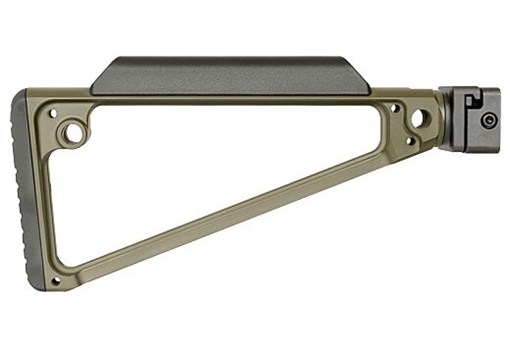 Picture of Midwest Industries MITRISFODG Triangle Side Folding Stock ODG 6061 Aluminum MITRISFODG MI-TRI-SF-ODG