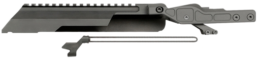 Picture of Midwest Industries Alpha AK Railed Top Cover/Dust Cover, Fits Most AKM Pattern Rifles, Only Compatible with Midwest Alpha Series Handguard, Black MI-AK-ALPHA-RTC MIAKALPHARTC