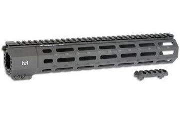 Picture of MIDWEST INDUSTRIES INC SP-Series AR-15 6061 Aluminum Black Hard Coat Anodized 12.625" MISP12M