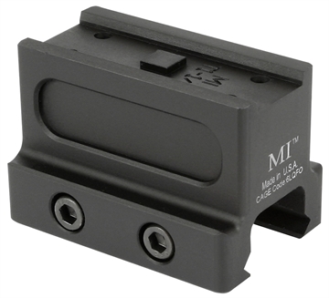 Picture of Midwest Industries T1/T2 RED DOT OPTIC MOUNT LOWER 1/3 BLACK MI-T1-1/3