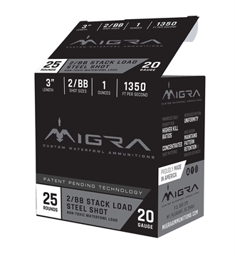 Picture of Migra Ammunitions Combinational 20Gauge 3" 1oz 4/6Shot 25 Per Box/10 Case M20SB46