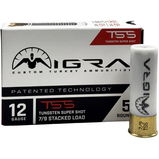 Picture of Migra Ammunitions Migra Staxd TSS Turkey Load 12 ga. 3 in. 2 oz. 7-9 Shot 5 rd. T-12-79-2-00 T1279200
