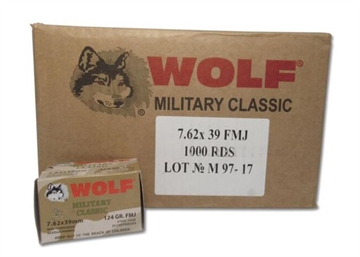 Picture of MIL.CLASSIC 7.62X39 124GR FMJ 1000 RD Case MC762BFMJ CASE