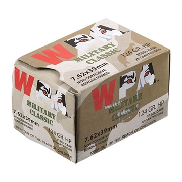 Picture of MILITARY CLASSIC AMMO 7.62X39MM 124GR HP MC762BHP