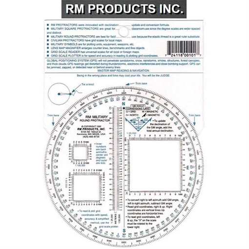 Picture of RM PRODUCTS Military Round Protractor BL 443-061-143 724118001017