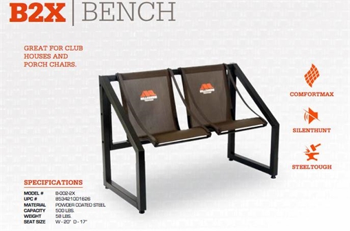 Picture of Millennium B2X 2-person Bench B-002-2X