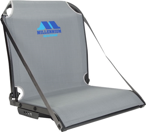 Picture of MILLENNIUM MARINE B100 BOAT SEAT W/ ARM REST STRAPS GRAY B100GY