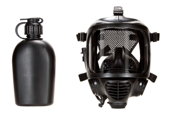 Picture of MIRA Safety CM-6M Tactical Gas Mask - Includes Pre-installed Hydration System & Canteen Full-Face Respirator for CBRN Defense CM6M