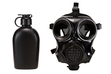 Picture of MIRA Safety CM-7M Military Gas Mask - Small Includes Pre-installed Hydration System & Canteen CBRN Protection Military Special Forces, Police Squads, and Rescue Teams CM7M1