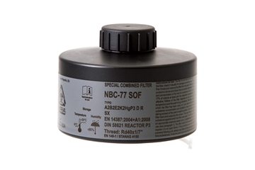 Picture of CBRN Gas Mask Filter NBC-77 SOF 40mm Thread - 20 Year Shelf Life Fits CM-6M & CM-7M Gas Mask NBC77SOF