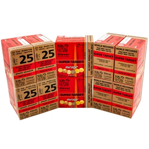 Picture of Clever MIRAGE SUPER TARGET T1 12GA 2-3/4'' 1-1/8OZ #9 SHOT 250/CASE CMST12L9