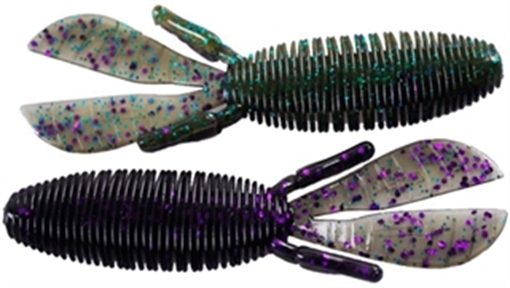 Picture of MISSILE BAITS BABY D BOMB 3.65" 7PK WTMN RED MBBD365-WMR