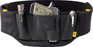 Picture of Mission First Tactical Tactical Belly Band, Inside Waistband Holster, Ambidextrous, Universal Fit, Nylon, Black H6-BB-1 H6BB1