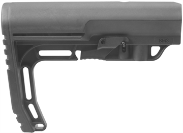 Picture of Mission First Tactical Battlelink Minimalist Stock Collapsible Black Synthetic for AR-15, M16, M4 with Commercial Tubes (Tube Not Included) BMS