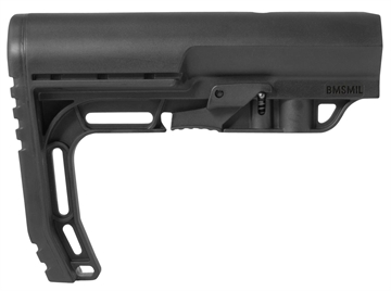 Picture of Mission First Tactical Battlelink Minimalist Stock Collapsible Black Synthetic for AR-15, M16, M4 with Mil-Spec Tube (Tube Not Included) BMSMIL