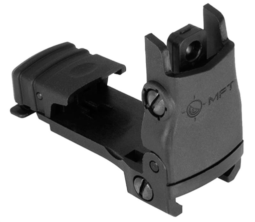 Picture of Mission First Tactical Flip Up Rear Sight Black Folding AR-Platform BUPSWR