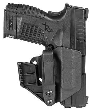 Picture of Mission First Tactical Minimalist Holster IWB Black Polymer Belt Clip Fits Springfield XD-S 9/40 3.30" Barrel Ambidextrous H2SFXDSAIWBM