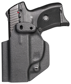 Picture of Mission First Tactical Appendix Holster IWB/OWB Black Polymer Belt Clip Fits Ruger EC9/EC9s/LC9/LC9s Ambidextrous HRULC9AIWBABL