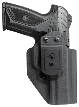 Picture of Mission First Tactical Appendix Holster IWB/OWB Black Polymer Belt Clip Fits Ruger Security-9 Ambidextrous HRUSEC9AIWBABL
