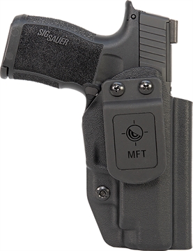 Picture of Mission First Tactical Appendix Holster IWB Black Polymer Fits Sig P365 XL Belt Clip Ambidextrous HSIG365XLAIWBA