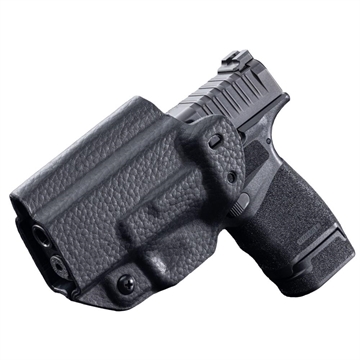 Picture of Mission First Tactical Leather Hybrid IWB/OWB Holster for Springfield HellCat Black Ambi H3-SFD-1-BLK2