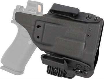 Picture of Mission First Tactical Pro Holster, Inside Waistband Holster, Ambidextrous, Fits Glock 43X with Streamlight TLR 7, Kydex, Includes 1.5" Belt Attachment, Black H5-GL-3-WL-7 H5GL3WL7