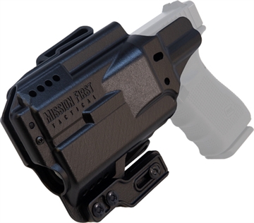 Picture of Mission First Tactical Pro Holster, Inside Waistband Holster, Ambidextrous, For Sig P365 with TLR-7, Kydex, Includes 1.5" Belt Attachment, Black H5-SIG-1-WL-7 H5SIG1WL7