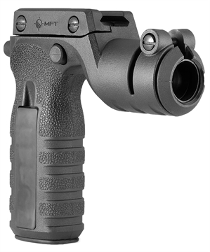 Picture of Mission First Tactical React Vertical Grip Black Polymer with Torch Holder for AR-Platform RTG