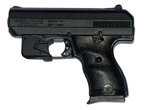 Picture of Hi-Point C9 9mm Luger 8+1 3.50" Black Steel Barrel, Black Powder Coated Serrated Steel Slide, Black Polymer Frame Black Polymer Grip, LaserLyte Laser 916LLTGM