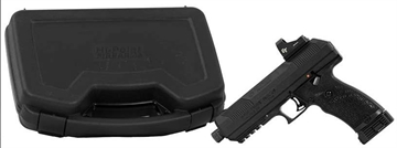 Picture of HiPoint JXP Handgun 10mm 10rd Magazine 5.2" Threaded Barrel Black with Crimson Trace Red Dot Sight and Case JXP10 CTHC JXP10CTHC