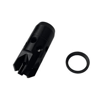 Picture of M+M IND CHAOS MUZZLE BREAK 5/8X24 RH THREAD W/ CRUSH WASHER HD075N KIT