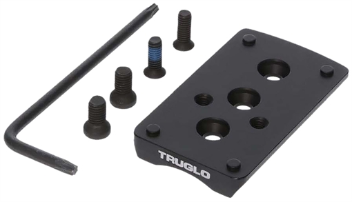 Picture of TRUGLO Pistol Red Dot Sight Mount, For S&W M&P, Coverts Factory Rear Sight Dovetail to RMR, Nitride Finish, Black TG-TG8950M2