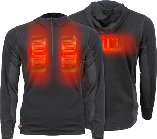 Picture of MOBILE WARMING MEN'S MERINO HEATED SHIRT BLACK XX-LARGE MWMT14010621
