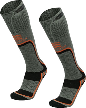 Picture of MOBILE WARMING MEN'S PREMIUM 2.0 MERINO HTD SOCKS GRAY XLRG MWMS07010521
