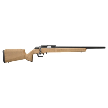 Picture of Springfield Model 2020 Rimfire, Target Rifle, Bolt Action Rifle, 22 LR, 20" Barrel, Threaded 1/2x28, Matte Finish, Black, Coyote with Black Webbing Polymer Reinforced Target Stock, 10 Rounds, 1 Magazine BART92022CBW