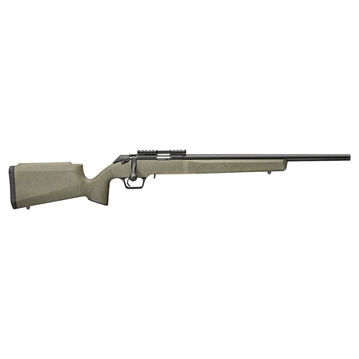 Picture of Springfield Model 2020 Rimfire, Target Rifle, Bolt Action Rifle, 22 LR, 20" Barrel, Threaded 1/2x28, Matte Finish, Black, Olive Drab Green with Black Webbing Polymer Reinforced Target Stock, 10 Rounds, 1 Magazine BART92022GBW