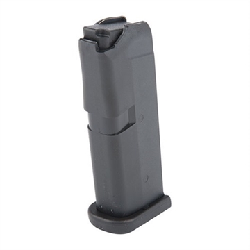 Picture of GLOCK OEM Magazine, 9MM, 6 Rounds, For GLOCK 43, Cardboard Style Packaging, Polymer, Black MF43006