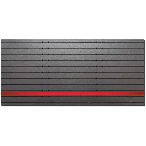Picture of Tactical Walls MODWALL PANEL 48''WX22''H BLACK W/RED LINE HERO STRIP MWPANELBKRED