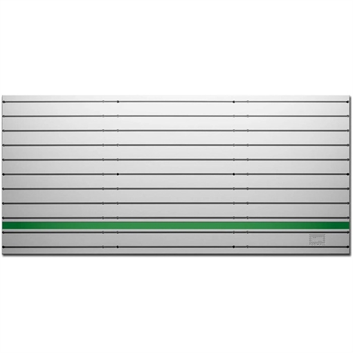 Picture of Tactical Walls MODWALL PANEL 48''WX22''H DOLPHIN GRAY W/GREEN LINE HERO STRIP MWPANELDGREYGREEN