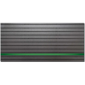 Picture of Tactical Walls MODWALL PANEL 48''WX22''H BLACK W/GREEN LINE HERO STRIP MWPANELBKGREEN