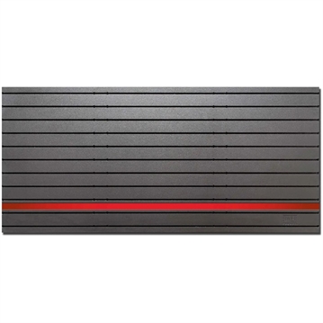 Picture of Tactical Walls MODWALL PANEL 48''WX22''H BLACK W/RED LINE HERO STRIP MWPANELBKRED