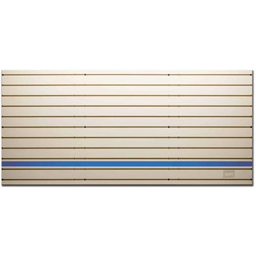 Picture of Tactical Walls MODWALL PANEL 48''WX22''H TAN W/BLUE LINE HERO STRIP MWPANELTANBLUE