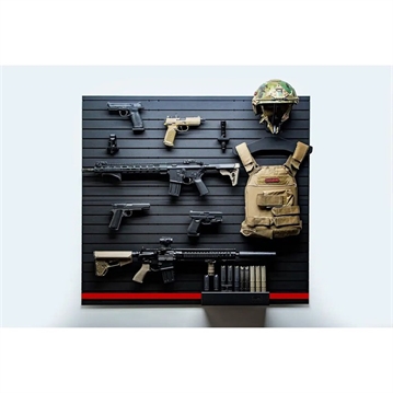 Picture of Tactical Walls MODWALL PATRIOT PACK STANDARD W/RED LINE STRIP MWPATRIOTRED