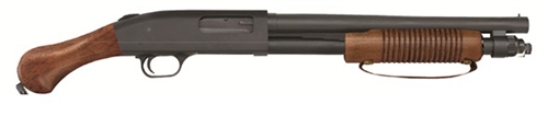 Picture of Mossberg 590, Nightstick, TALO, Pump, 12 Gauge, 3" Chamber, 14.375", Black, Wood Grip, 5 Round, 26.5" Overall Length, Bead Sight 50651