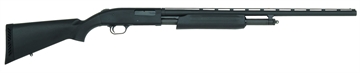 Picture of Mossberg 500 All Purpose Full Size 20 Gauge Pump 3" 5+1 26" Matte Blued Vent Rib Barrel, Matte Blued Integral Scope Mount Steel Receiver, Fixed Black Synthetic Stock, Right Hand, Accu-Set Chokes 56436