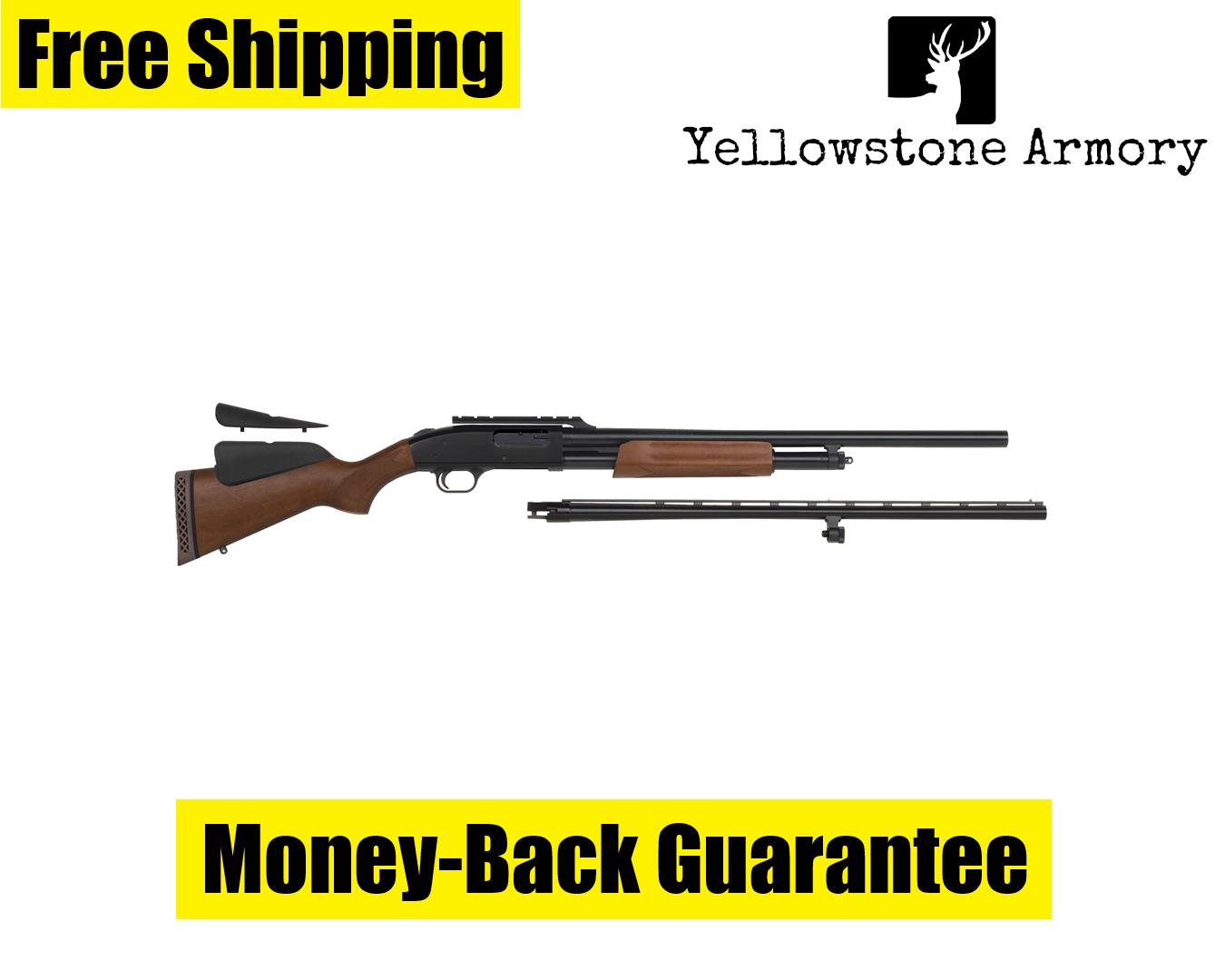 Mossberg 500 Combo Field/Deer Shotgun 12ga. Wood/Blued 3 in. RH 54243-img-0