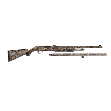 Picture of Mossberg 500 Combo 20 Gauge 5+1 3" 26" Overall Mossy Oak Break-Up Country, Vent Rib/24" Slugster Barrels, Fixed Synthetic Stock, Fully Rifled Bore Choke 54183