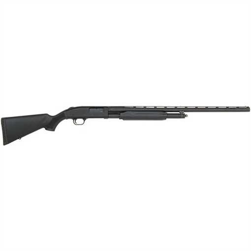 Picture of Mossberg 500 All Purpose Full Size 12 Gauge Pump 3" 5+1 28" Matte Blued Vent Rib Barrel, Matte Blued Integral Scope Mount Steel Receiver, Fixed Black Synthetic Stock, Right Hand, Accu-Set Chokes 56420